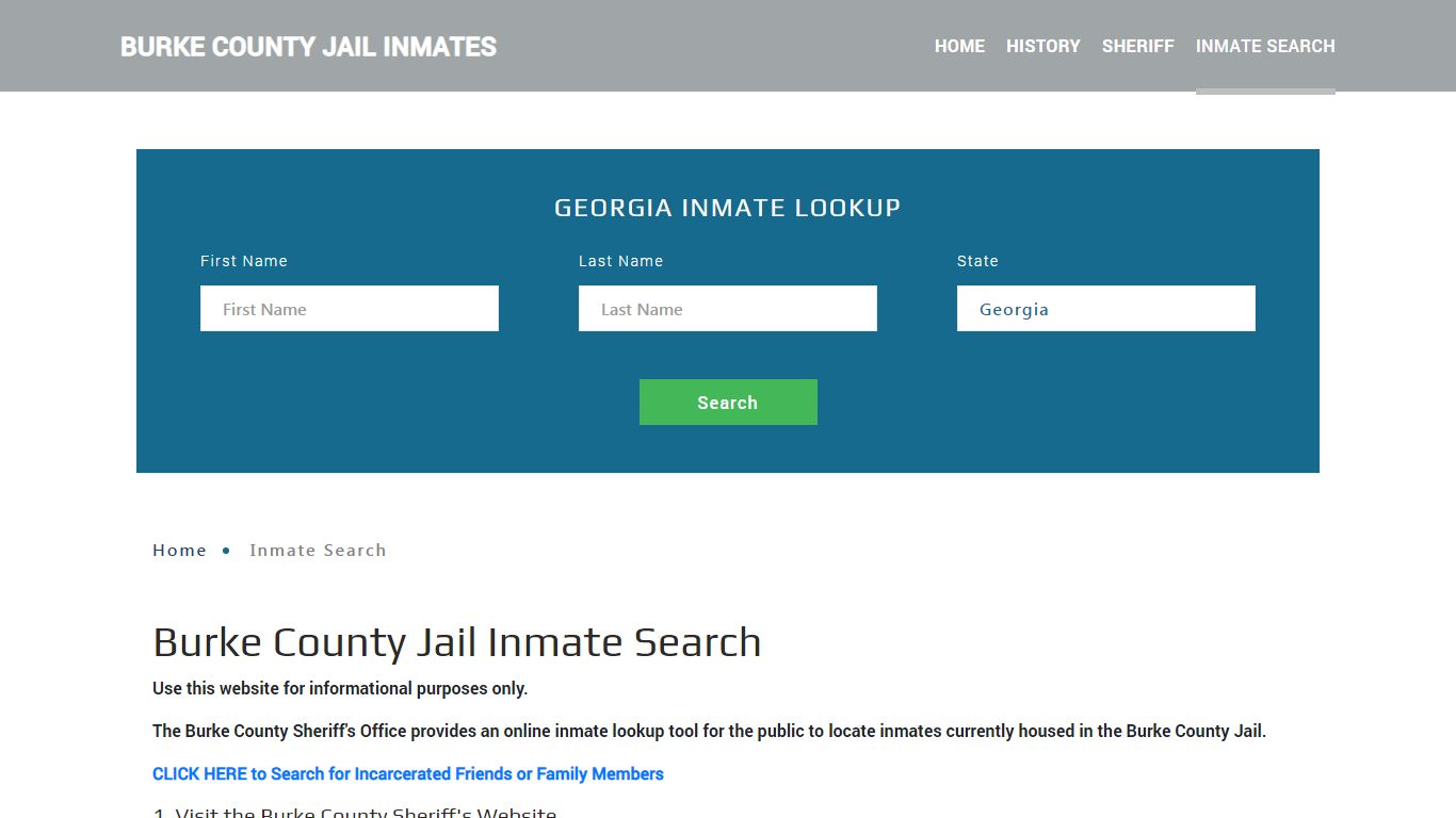 Burke County, GA Detainee Lookup